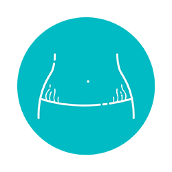 Icoone treatment waist icon. [db8ed1]