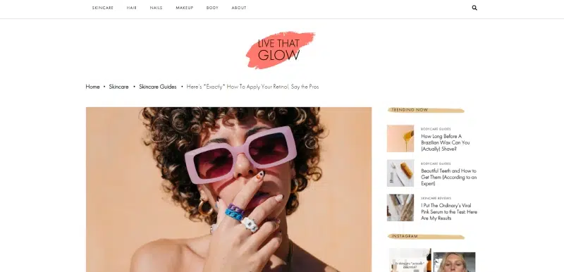 An image that featuring an article of Live That Glow. [31c5e8]