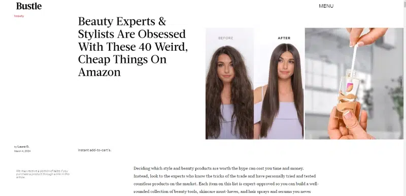 An image featuring Bustle blog: Beauty Experts & Stylists Are Obsessed With T... [dbf8a5]